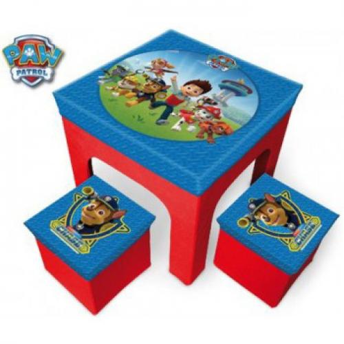 Javoli Spielzeugspeicher Tisch + 2 Sthle - Paw Patrol