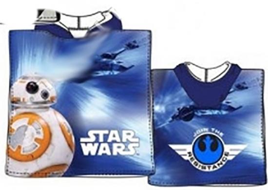 Textiel Trade Badeponcho Frottee mit Kapuze - Auswahl: Star Wars BB8