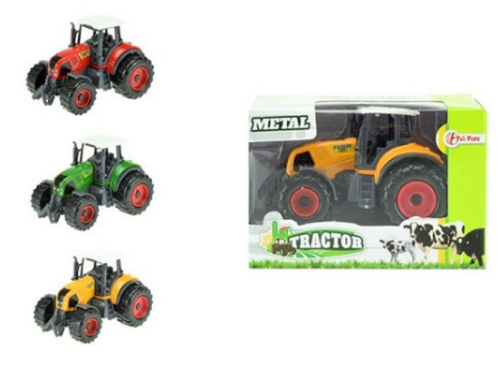 DIECAST Traktor gro 3 sortiert - Auswahl: rot