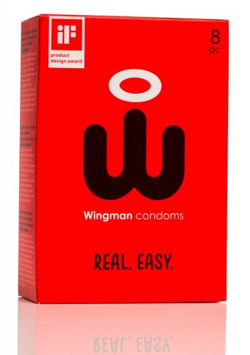 Wingman Condom - Farbe: transparent - Aroma: ohne, Eigengeruch - Menge: 8St�ck
