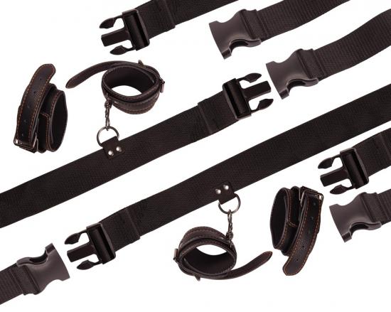 Pornhub 8 Point Underbed Kit Bettfessel-Set - Farbe: schwarz
