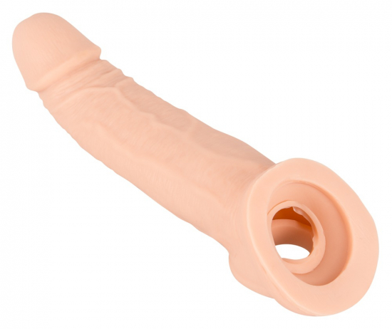Nature Skin Penis Sleeve with Extension - Farbe: hautfarben