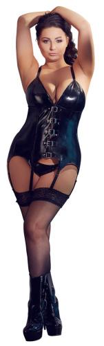 Black Level Lack Strapshemd schwarz bergre - Gre: XL