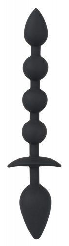Black Velvets Plug & Bead Kugelkette Gesamtlnge 25,4 cm Einfhrtiefe 8 cm - Farbe: schwarz