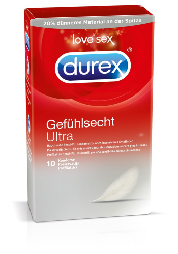 Durex Gefhlsecht Ultra - Farbe: transparent - Menge: 10Stck