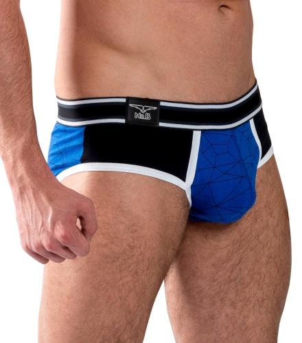 Mister B Urban Castro Brief Soma Jock - Typ: Castro Brief - Farbe: blau - Gr��e: S