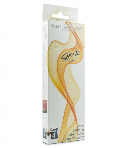 Sheer Glyde Dams Latextcher 4 Stck - Auswahl: Cola