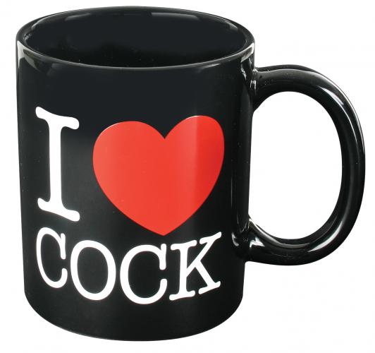 Spencer & Fleetwood Becher I love cock - Farbe: Schwarz