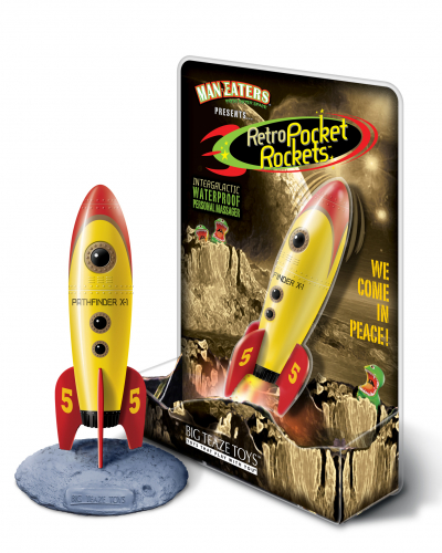 Big Teaze Toys BTT Retro Rocket gelb