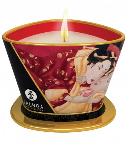 Shunga Massage Candle Romance/Sparkl. Strawberry Wine 170ml