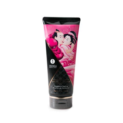 Shunga Kissable Massagecreme - Himbeergefhl - Farbe: Wei - Menge: 200ml