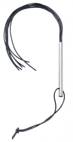 XXdreamSToys Gummipeitsche mit Metallgriff - Farbe: Edelstahl