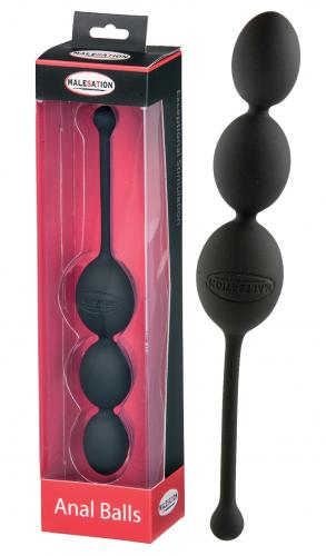 MALESATION Anal Balls schwarz - Farbe: Schwarz