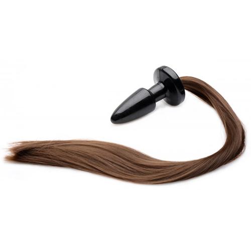 Tailz Brnetter Panyschwanz mit Analplug - Farbe: Schwarz