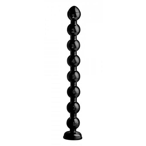 Hosed Beaded Thick Anal Snake Analdildo 19 Zoll - Farbe: Schwarz