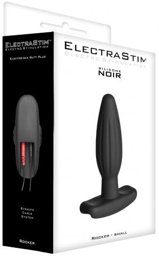 ElectraStim Silicone Noir Rocker Small Butt Plug - Farbe: Schwarz