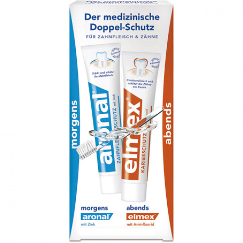 Elmex+Aronal Zahncreme 2x12ml