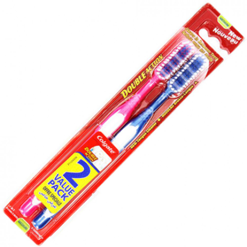 Colgate Zahnbrste COLGATE Double Action 2er medium 18cm