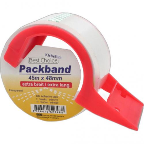 Best Choice Klebeband Packband inklusive Abroller 45mx48mm