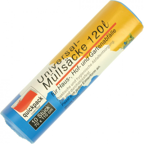 quickpack Mllscke 120ltr. 10er auf Rolle 70x110cm 15MY