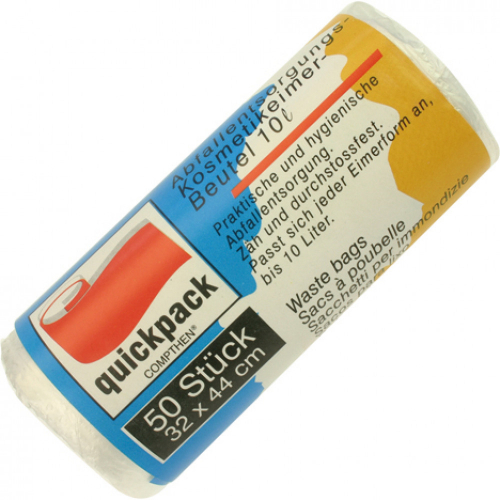 quickpack Mllbeutel Kosmetikeimer 10l 32x44cm 50er Rolle 5M