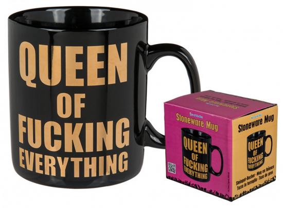 Markenlos XL-Becher: fucking queen of every thing