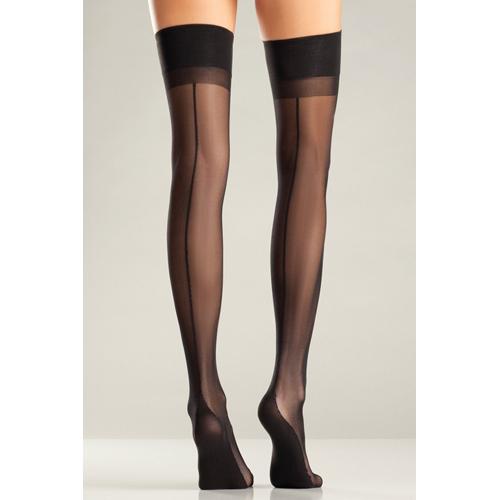 Be Wicked Klassische Nahtstr�mpfe - Farbe: Schwarz - Groesse: One Size