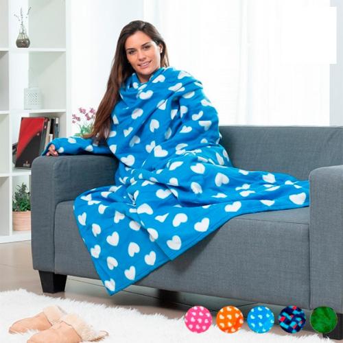 InnovaGoods Extraweiche Snug Snug Decke mit rmeln fr Erwachs