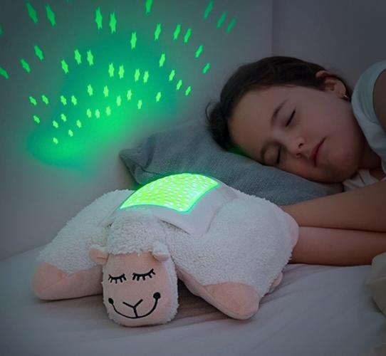 InnovaGoods LED Plschtier Projektionslampe Schaf