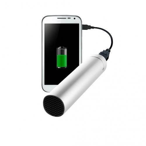 InnovaGoods CuboQ Akkuladeger�t mit Lautsprecher 3500 mAh - Farbe: Blau