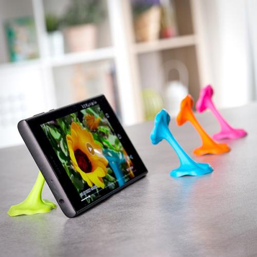 InnovaGoods iStuck Halter fr Handys und Smartphones Farbe Grn Blau - Farbe: Blau
