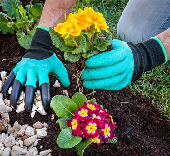 Markenlos InnovaGoods Gartenhandschuhe mit Krallen