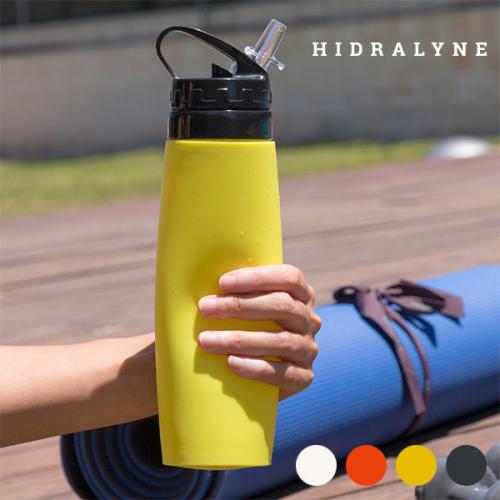 InnovaGoods Hidralyne Silikonflasche fr Sportler - Farbe: Schwarz