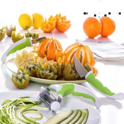 InnovaGoods SliceArt Set Garnierungsutensilien (3 Teile)