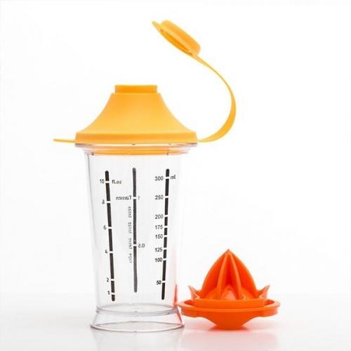 InnovaGoods Cook Yolk & Juice Mixglass mit Saftpresse