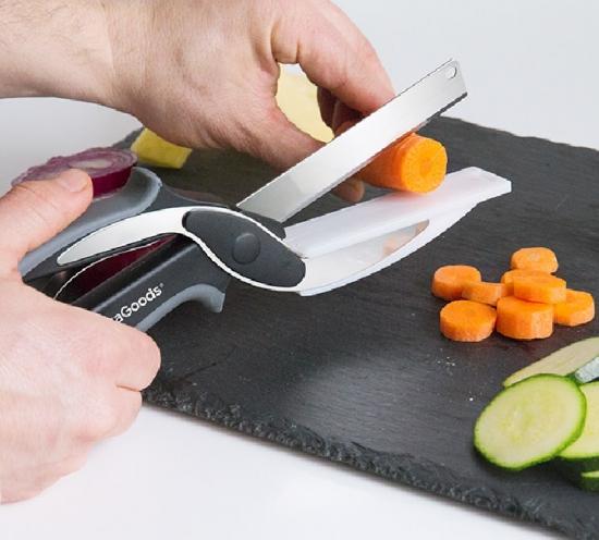 InnovaGoods Scherenmesser mit integriertem Mini-Sc