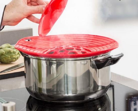 InnovaGoods Stop Spill! Galaxy Topfdeckel aus Silikon