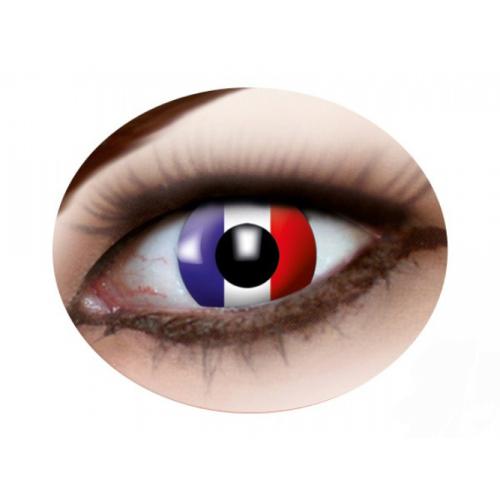 Kontaktlinsen Farbig 3 Monatslinsen Flaggen - Auswahl: Kontaktlinsen Frankreich