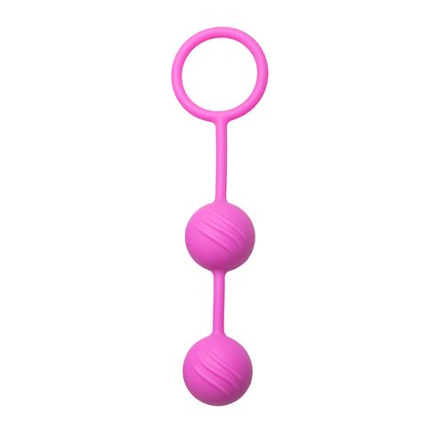 Easytoys Geisha Collection Liebeskugeln halb geriffelt in Pink - Farbe: Rosa