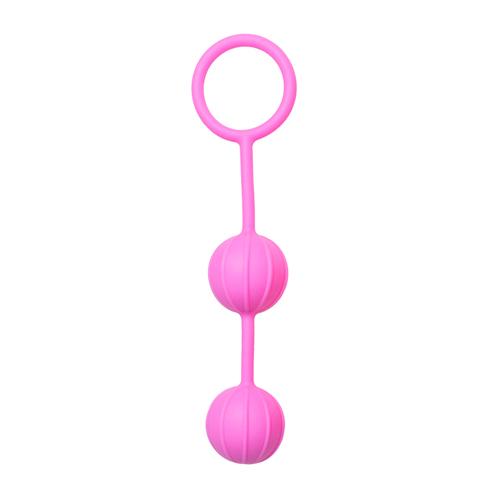 Easytoys Geisha Collection Liebeskugeln mit vertikalen Riffeln in Pink - Farbe: Rosa