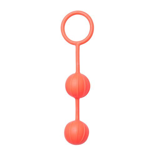 Easytoys Geisha Collection Liebeskugeln mit vertikalen Riffeln in Orange - Farbe: Orange