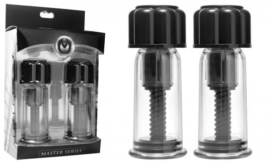 Master Series MASTER SERIES Black Max Twist Nipple Suckers - Farbe: Farben-Mix
