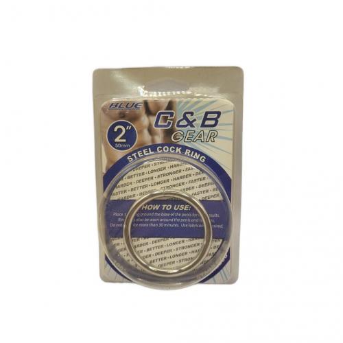 Blue Line BLUE LINE C&B GEAR 2' Steel Cock Ring