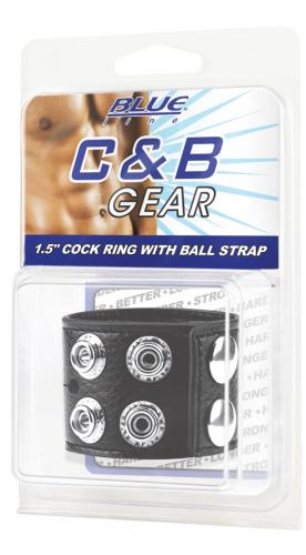 Blue Line BLUE LINE C&B GEAR 1,5' Cock Ring With Ball Strap