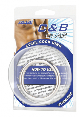 Blue Line BLUE LINE C&B GEAR 1,8' Steel Cock Ring - Farbe: Metall
