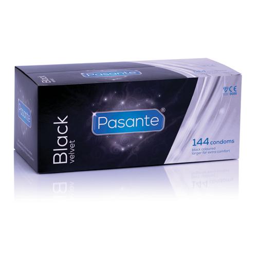 Pasante Black Velvet Kondome 144 St�ck - Farbe: Schwarz - Menge: 144St�ck