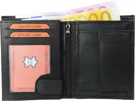 Geldb�rse Nappa-Leder Kombib�rse - Auswahl: Geldb�rse Nappa-Leder Kombib�rse schwarz 9