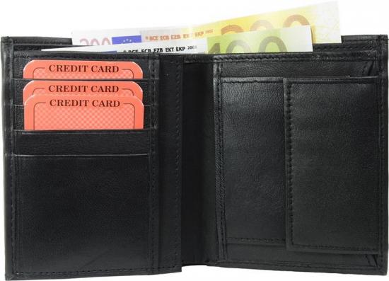 Impex Geldb�rse Nappa-Leder Kombib�rse - Auswahl: Geldb�rse Nappa-Leder Kombib�rse schwarz 1