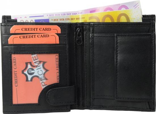 Impex Geldb�rse Nappa-Leder Kombib�rse (klein) schwarz