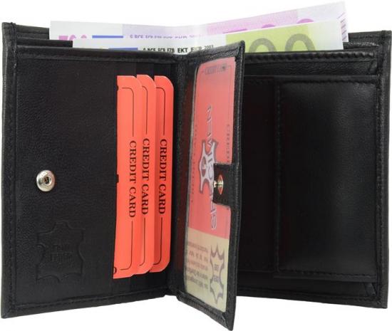 Impex Geldb�rse Nappa-Leder  - Auswahl: Geldb�rse Nappa-Leder - Farbe: schwarz  